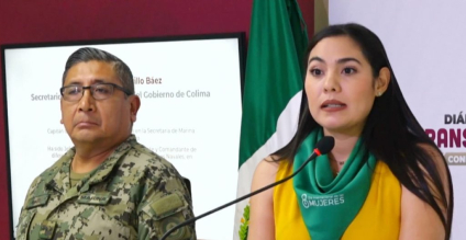 Indira Vizcaíno designa a un capitán de la Marina como secretario de Seguridad de Colima