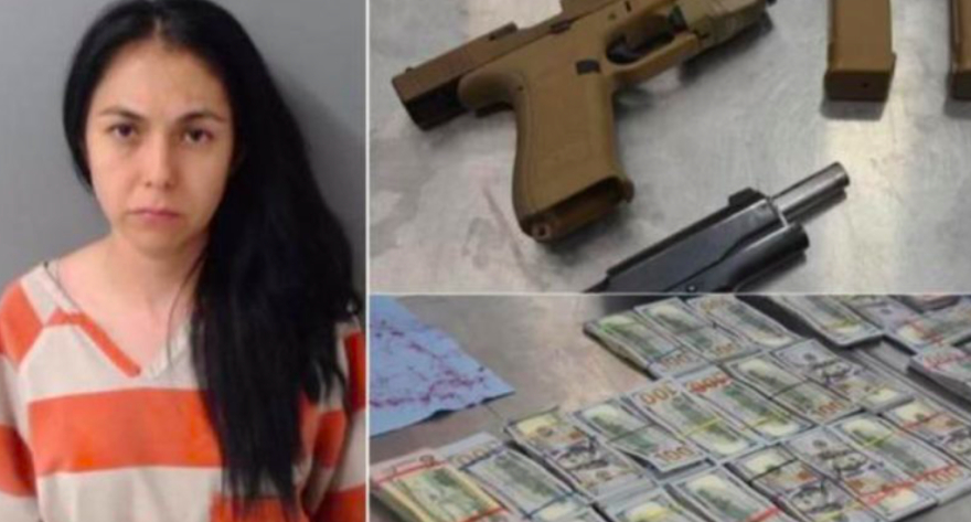 Hija de alcalde morenista es detenida en EEUU con 248 mil dólares y armas de fuego