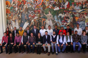 Sostiene Lalo Rivera reunión con los 17 presidentes auxiliares 