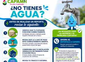 ¿No tienes agua en tu domicilio? Antes de realizar un reporte revisa esto
