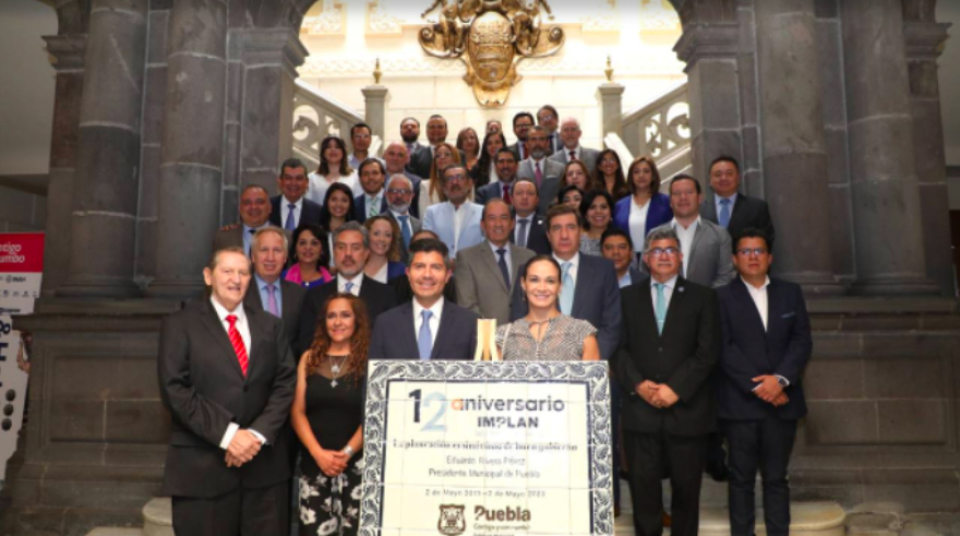 Celebran 12 años del IMPLAN con firma del Gran Acuerdo por Puebla 2050