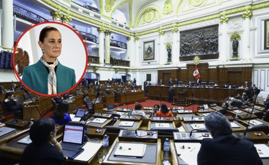 Congreso de Perú nombra persona non grata a Sheinbaum por entrometerse en la a situación política de ese país