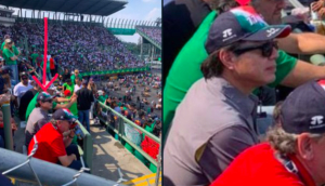 Exhiben a Mario Delgado disfrutando del GP México