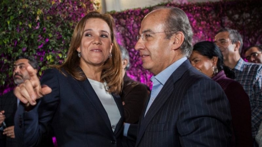 Margarita Zavala y su esposo, Felipe Calderón