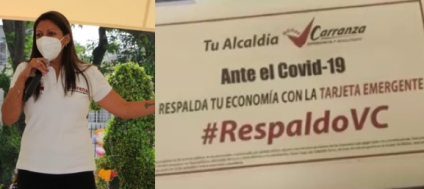 Exhiben a candidata de Morena en la CDMX por regalar tarjetas que puedes canjear en Sanborns y hasta Starbucks