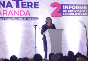 Ana Teresa Aranda presenta informe de labores y advierte estar lista para “la madre de todas las batallas”