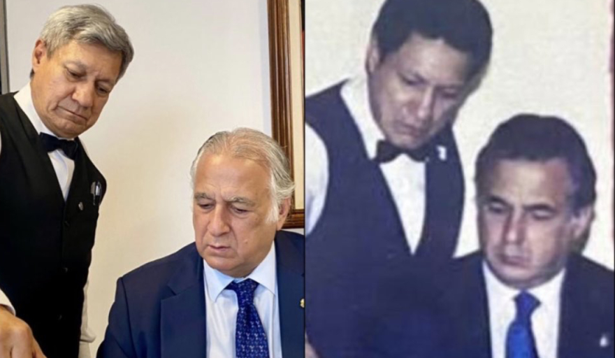 Tunden a Torruco por presumir foto con mesero que lleva 40 años trabajando para SECTUR