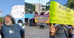 Reciben hasta con 6 protestas a AMLO en su paso por Acapulco