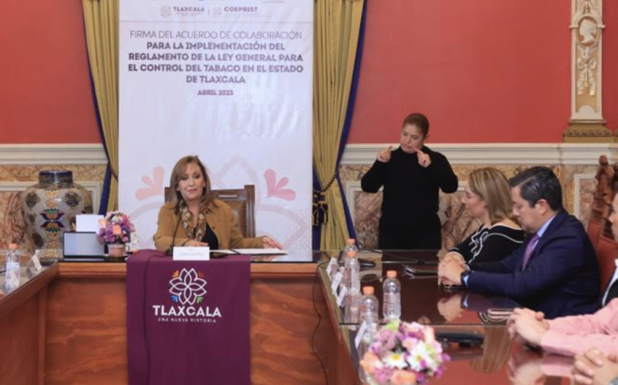 Cuéllar Cisneros y SESA Tlaxcala van contra el tabaquismo