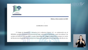 Colegio de Secretarios pone a disposición de trabajadores del Poder Judicial demandas de amparo contra la Reforma Judicial morenista