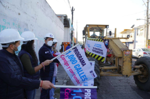 Arranca Lalo Rivera obras de pavimentación en Mayorazgo