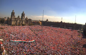 Oficialismo asegura que sólo 90 mil personas acudieron a la marcha en defensa del INE; PAN señala que fueron 500 mil ciudadanos libres