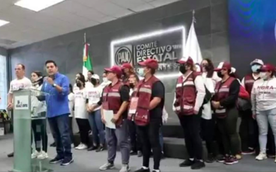 Promotores de Morena y servidores de la nación renuncian y se suman al PAN en Aguascalientes