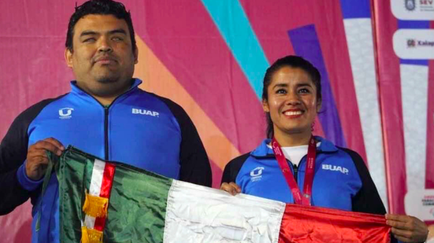 Gana trabajador BUAP Oro y bronce en el World Para Athletics Grand Prix 2023