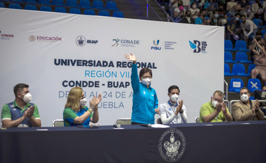 Lilia Cedillo inaugura la Universiada Regional CONDDE-BUAP 2022