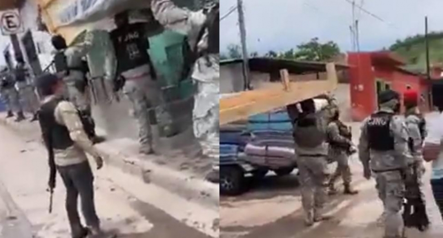Sicarios reparten despensas y camas a nombre del Mencho en poblados inundados de Jalisco