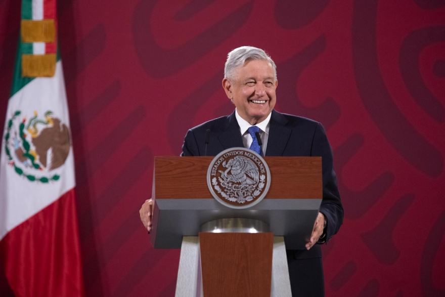El presidente Andrés Manuel López Obrador en conferencia