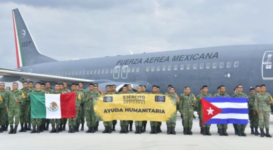 Régimen cubano condecora a Fuerza Aérea y Ejército Mexicano por ayuda humanitaria en Matanzas