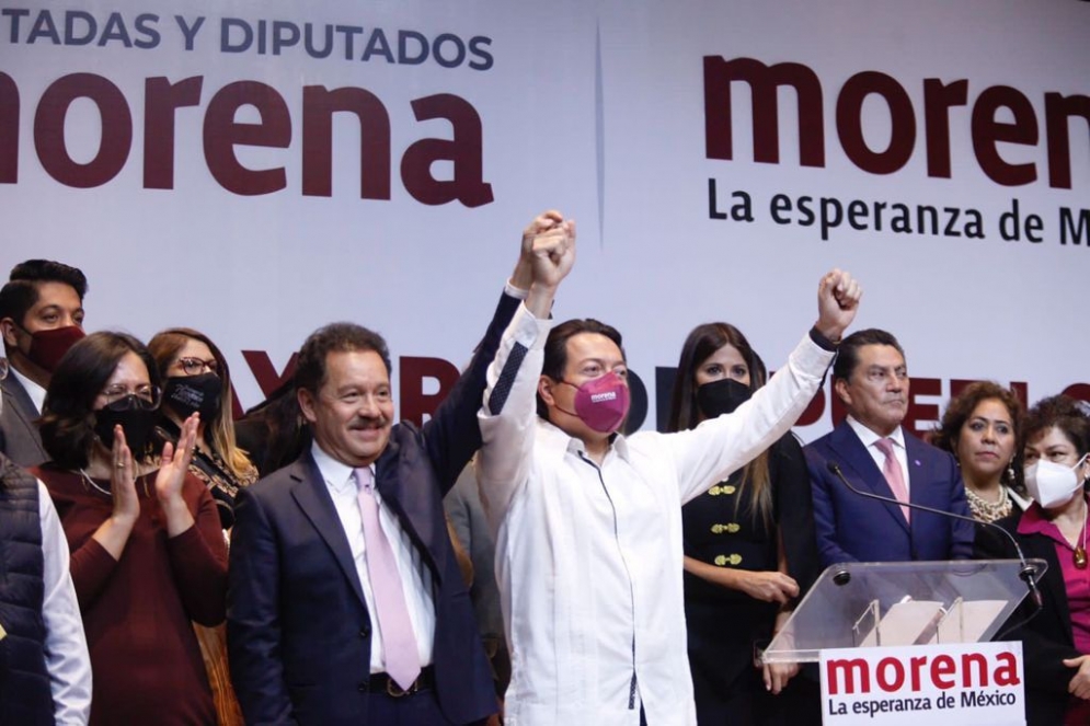 Reeligen a Ignacio Mier como coordinador de la bancada de Morena en la Cámara de Diputados