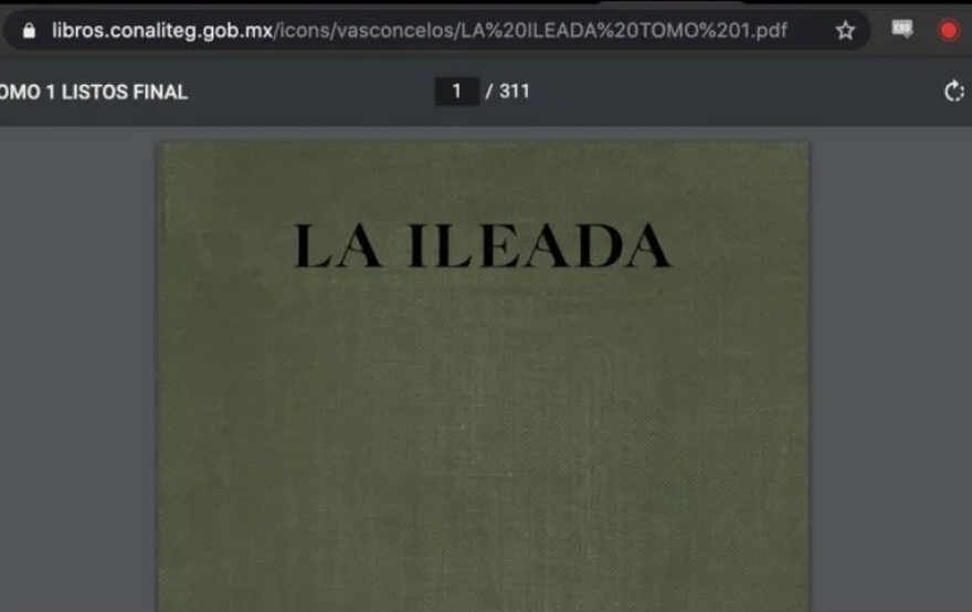 SEP promueve libros de “La Ileada”, en lugar de “La Ilíada” de Homero