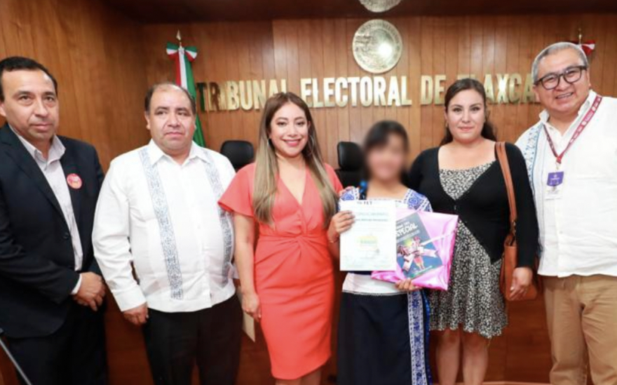 SEP y Tribunal Electoral de Tlaxcala celebran Día del niño con ejercicios electorales para la infancia