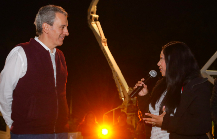 Pepe Chedraui anuncia trabajos para la modernización de luminarias con tecnología LED en la Junta Auxiliar de San Jerónimo Caleras,