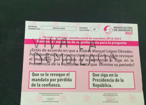 Cada voto de revocación de mandato costó a bolsillo de mexicanos $102 pesos