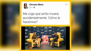 Me urge que AMLO muera accidentalmente: conductora de televisión de Campeche