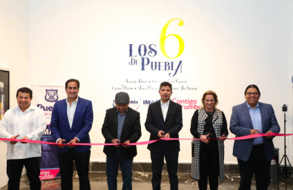 Eduardo Rivera inaugura la exposición "Los 6 de Puebla"