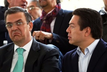 El canciller Marcelo Ebrard y el diputado federal Mario Delgado