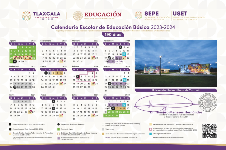 Tlaxcala contempla 190 días en calendario escolar