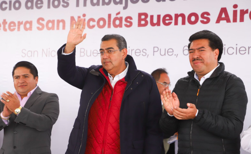 Sergio Salomón anuncia mejoramiento de carreteras y programas sociales