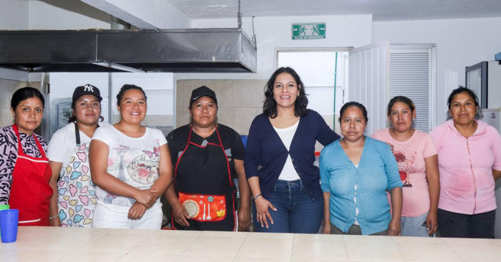 Las mujeres al frente con Lupita Cuautle en San Andrés