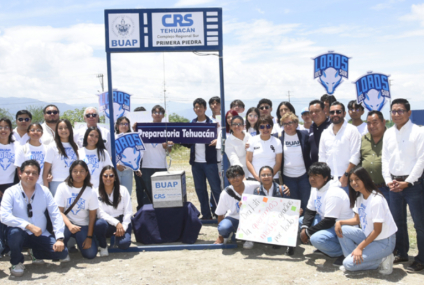 Colocan primera piedra de edificio para preparatoria BUAP en Tehuacán