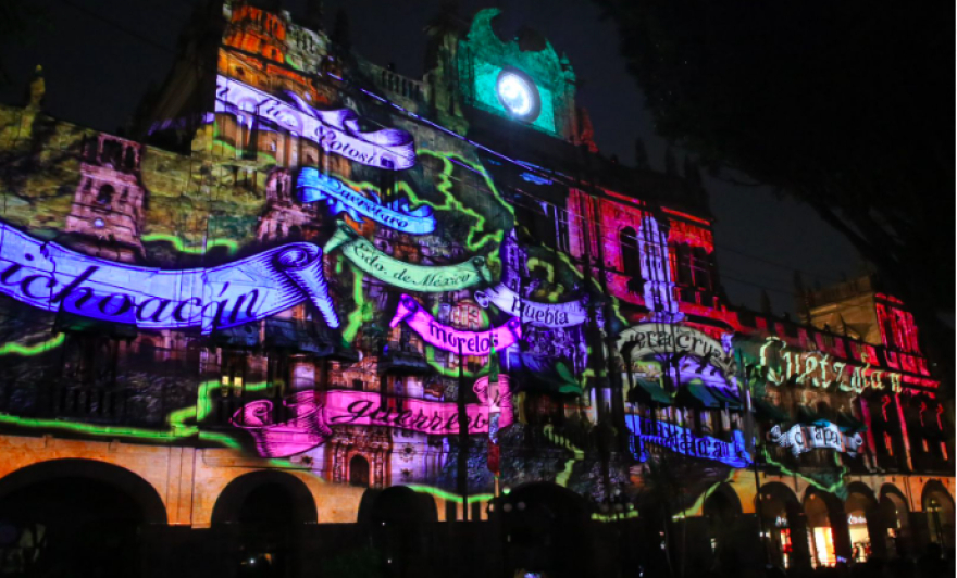 Habrá videomapping de la Batalla del 5 de Mayo hasta el 14 de mayo en el Palacio Municipal