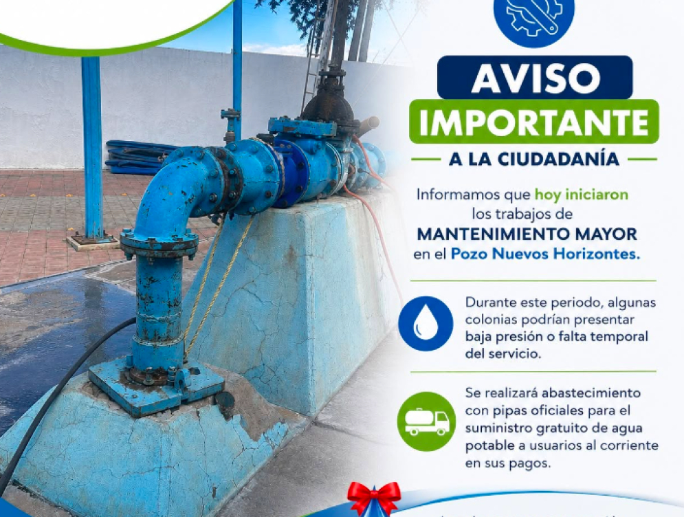 Inician trabajos en mantenimiento en el Pozo Nuevos Horizontes