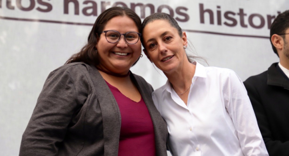 Citlali Hernández y Claudia Sheinbaum