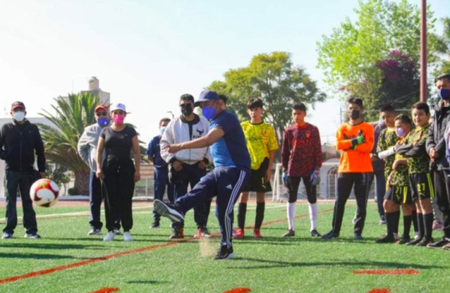 Tlatehui da banderazo a actividades deportivas en San Andrés