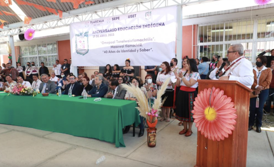 Dependencias de educación en Tlaxcala celebran 40 años de educación indígena