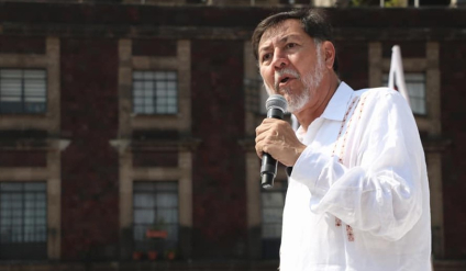 Noroña vista Puebla y aprovecha para criticar al PAN por Genaro García Luna