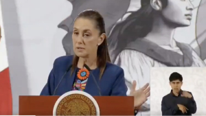 Sheinbaum culpa a la IA por videos donde se observa represión de policías contra manifestantes: “hay que ver si es real, dice