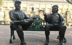 Estatuas de Fidel Castro y &quot;Che&quot; Guevara en CDMX