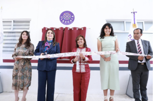 Inaugura Lorena Cuéllar nueva sala de oralidad y convivencia familiar en Tlaxco