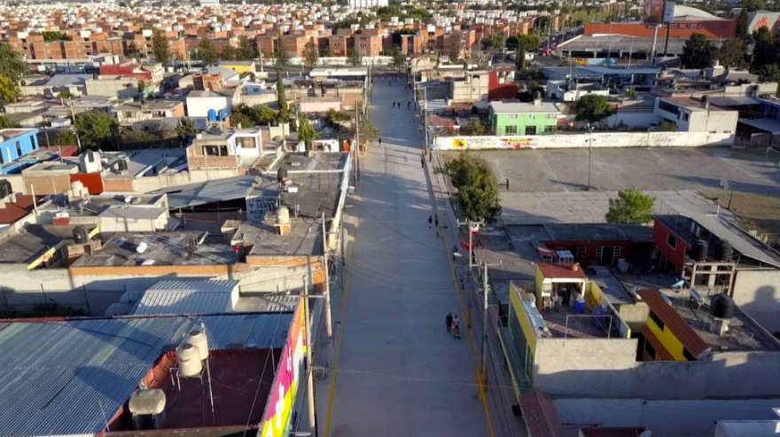 Comuna concreta nueva obra en el sur de la ciudad