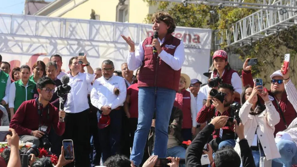 Delfina Gómez pide a mexiquenses &quot;resistir a las trampas&quot; en las próximas elecciones del Edomex