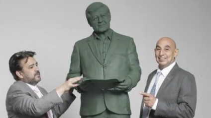Con estatua de bronce, músicos, locutores y artistas rendirán homenaje a AMLO y a la 4T