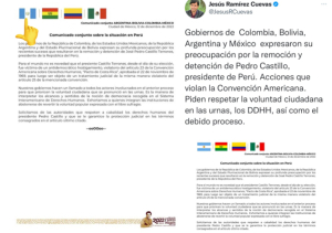 Gobierno de México emite comunicado confundiendo la bandera Argentina con la de Guatemala y con faltas de ortografía