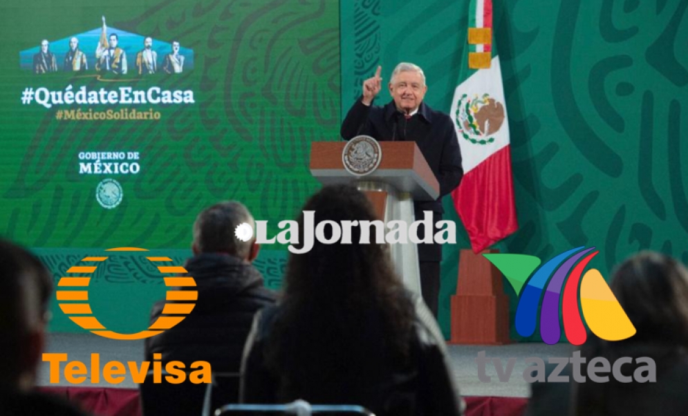 La Jornada, TV Azteca y Televisa, los medios mejor pagados en tiempos de la 4T