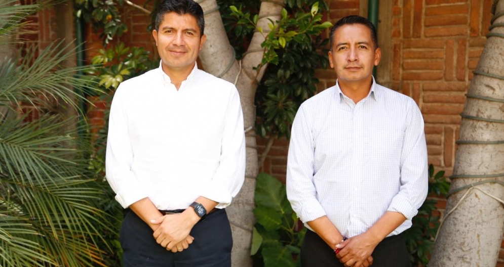 Eduardo Rivera y Edmundo Tlatehui acuerdan coordinación entre Puebla y San Andrés