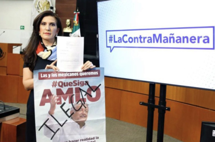 Denuncia Kenia López a Morena por manipular publicidad de revocación del mandato "tratan de engañar al pueblo"